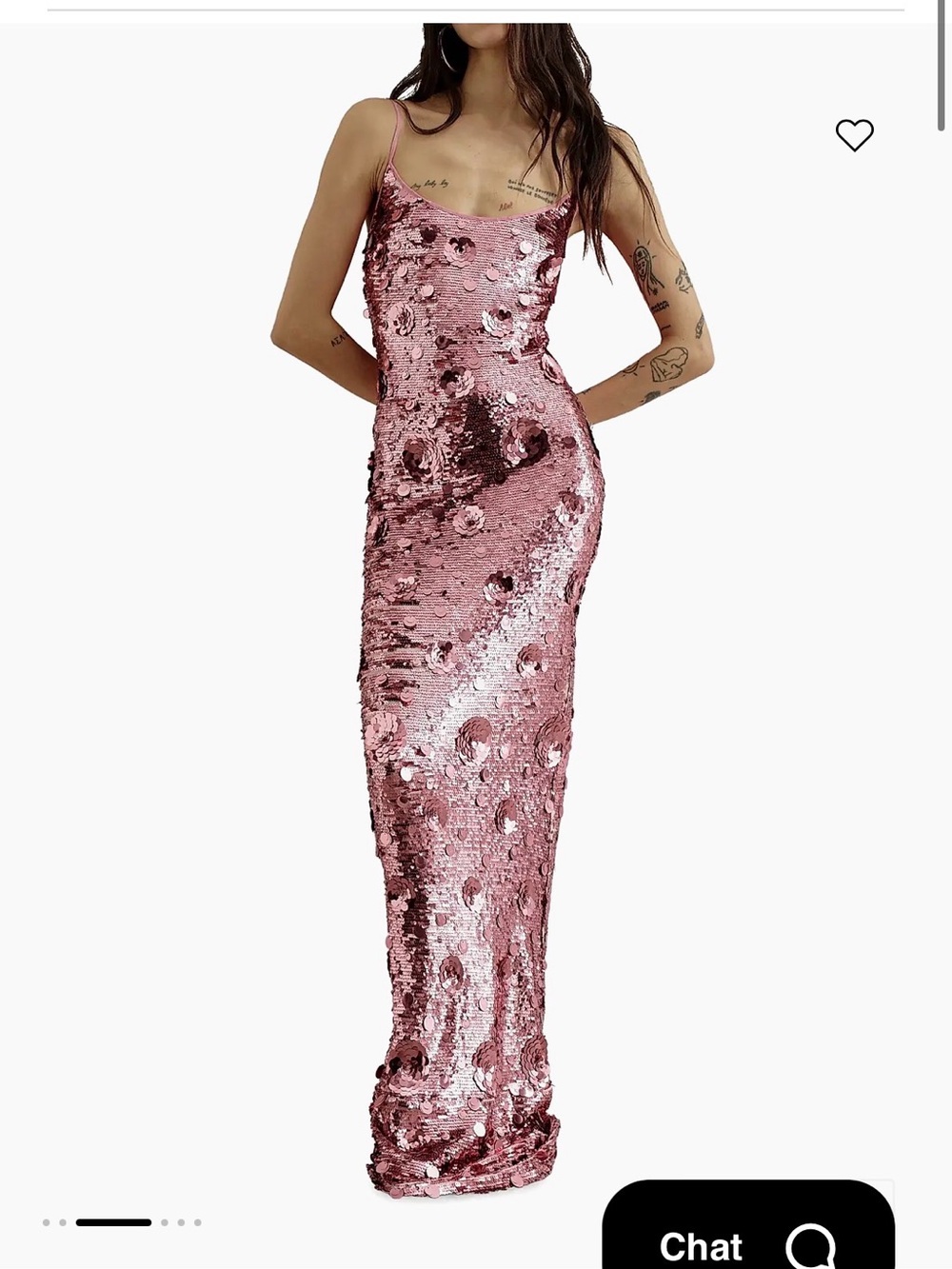 The New Arrivals Ilkyaz Ozel Isis Sequined Gown PINK